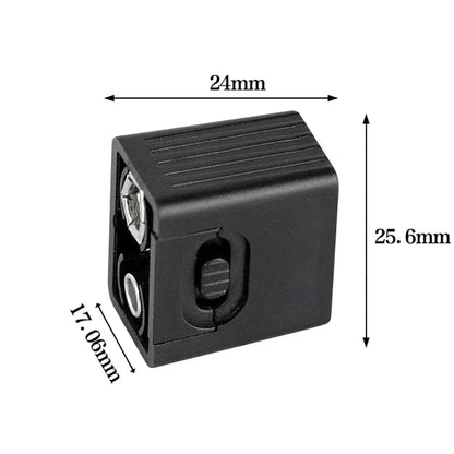 9V Mini LED Flashlight | Compact COB Key Light for 6F22 Battery