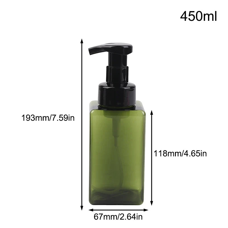 Portable Foam Soap Dispenser | Manual Press Pump Bottle for Bathroom and Travel