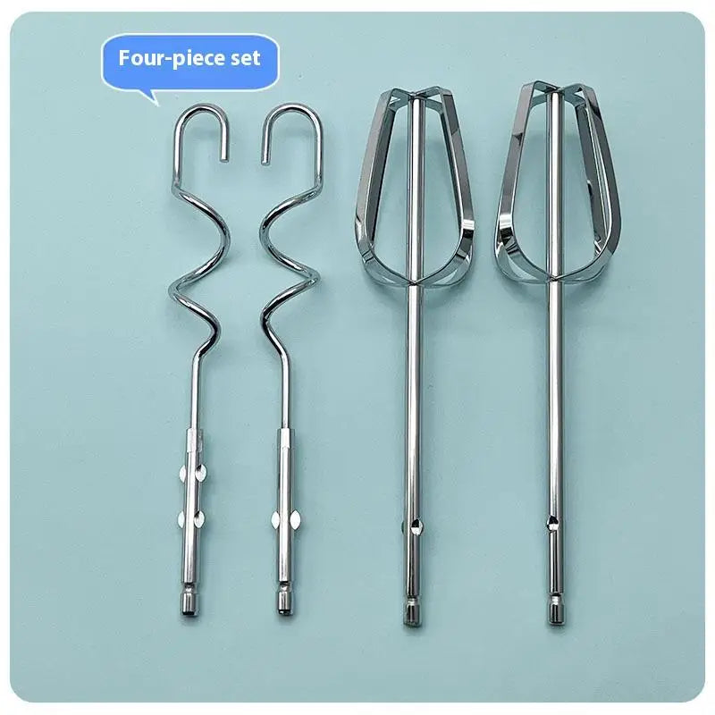 Stainless Steel Egg Beater Set | Handheld Mixing Hooks for Electric Mixer