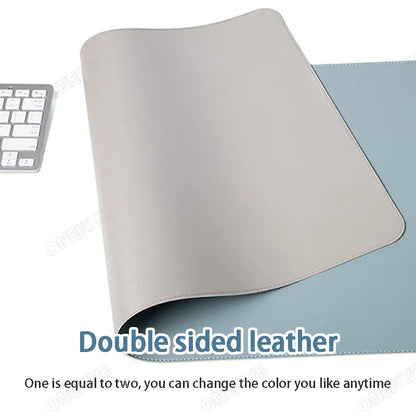Large Mouse Pad – PU Leather Waterproof Desk Protector Mat for Office, Gaming, Keyboard & PC Accessories