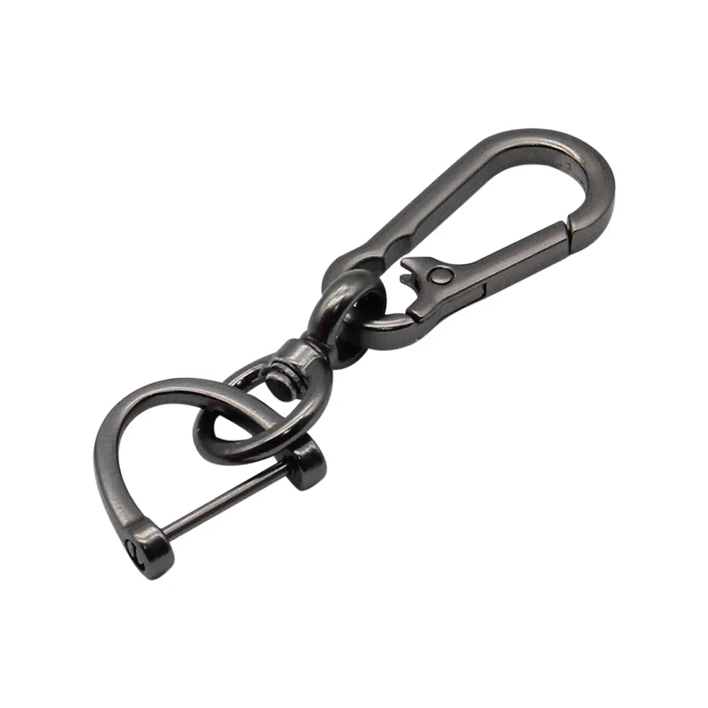 Anti-Lost Car Key Pendant | Creative Simple Stainless Steel Keychain with Strong Carabiner