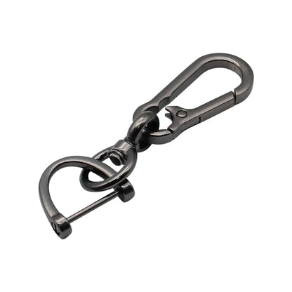 Anti-Lost Car Key Pendant | Creative Simple Stainless Steel Keychain with Strong Carabiner