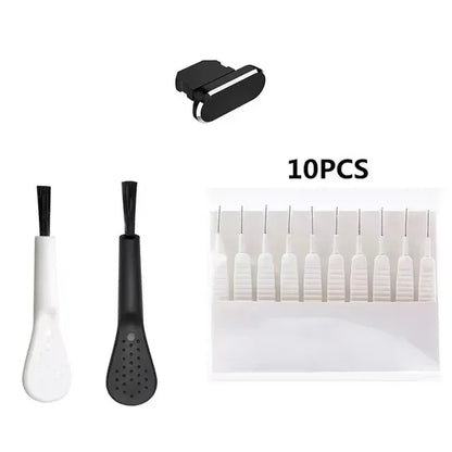Cell Phone Charging Port Dust Plug with Cleaning Brush for IPhone 15 14 13 12 Pro Max Plus Samsung Xiaomi IOS Type C Cleaner Set