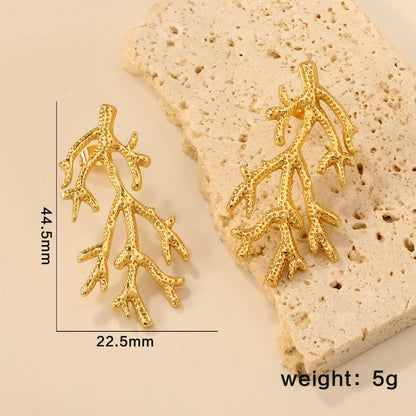 LUXUKISSKIDS Fairy Flower Earrings Stud | Gold-Plated Stainless Steel Piercing Jewelry for Women