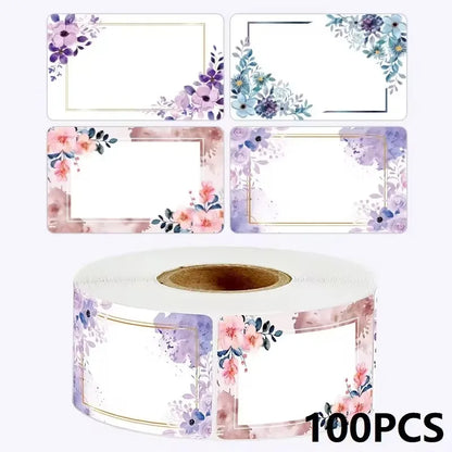 Sunflower Sticker Roll Pack | 50-250 Custom Name Labels for Home Organizing