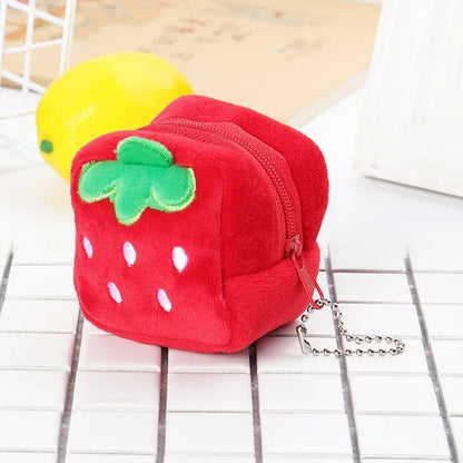 Cute Coin Purse with Keychain | Small Zipper Wallet for Change and Lipstick