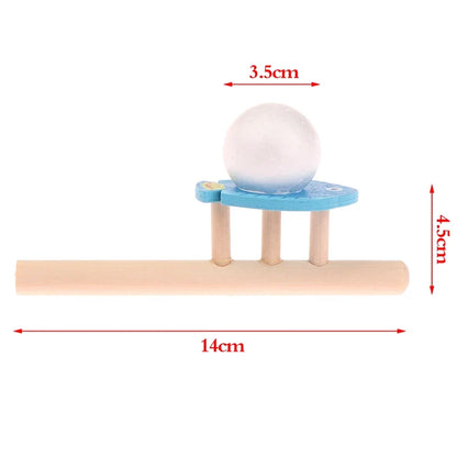 Wood Floating Blow Pipe Ball Game Toy | Balance Training Educational Toy for Kids