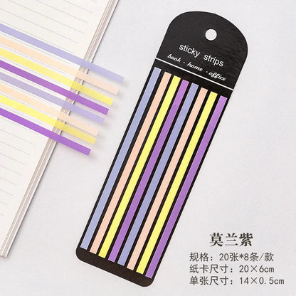 160Pcs Color Stickers Transparent Fluorescent Index Tabs | Sticky Note Flags for School and Office