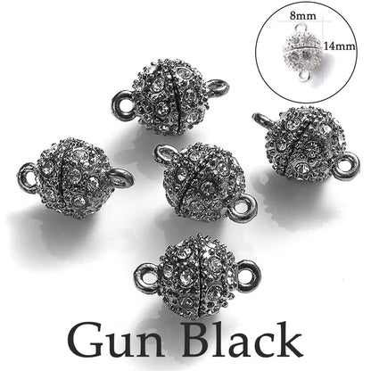 Heart Round Magnetic Clasps Set | DIY Jewelry Connector Charms