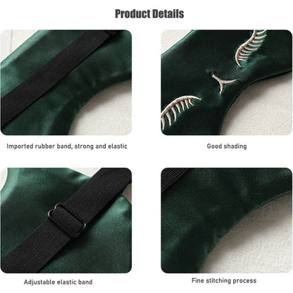 Cat Silk Sleep Eye Mask | Cute Light Blocking Eye Cover for Travel and Nap