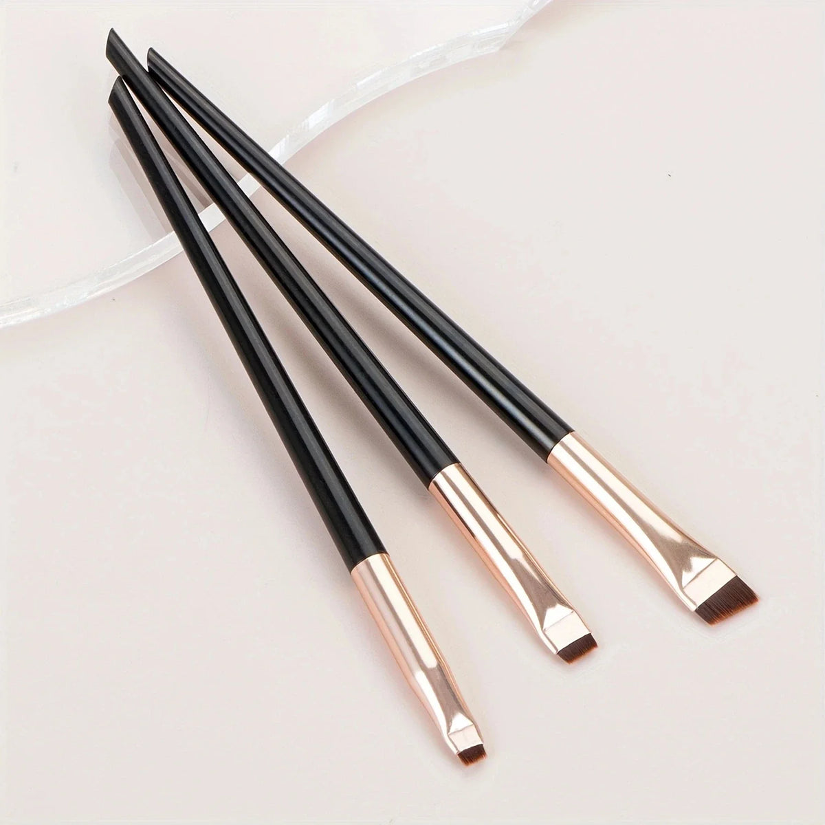 Ultra-Thin Eyebrow Brush Set | 3-Piece Angled Precision Makeup Brushes