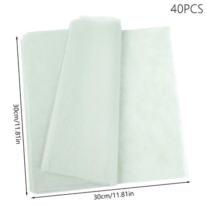 40-Piece 30x30 cm Tissue Paper Flowers | Gift Wrapping and Craft Paper Pack