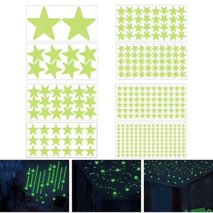 Glow In The Dark 3D Star Wall Stickers | Creative Luminous Room Decor