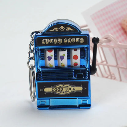 Fruit Slot Machine Keychain | Lucky Charm Bag Pendant for Adults