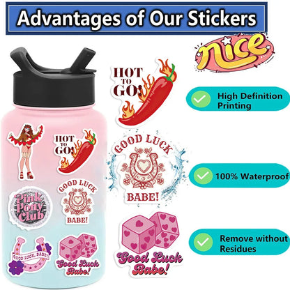 Chappell Roan Graffiti Sticker Pack | 52 Waterproof Decals for Laptop, Skateboard, Bicycle