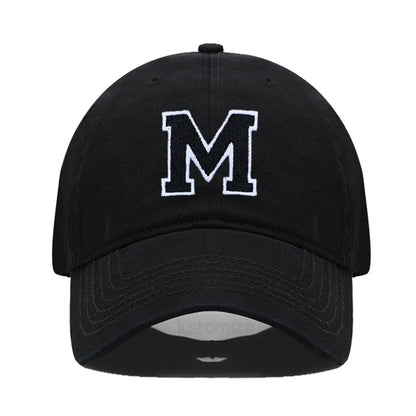 Initial Letter Embroidery Baseball Cap for Casual Sport Style