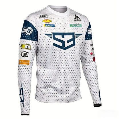 Summer New Long Sleeve Fast-Drying Mountain Bike Riding Vest for Motocross Off-Road Cycling