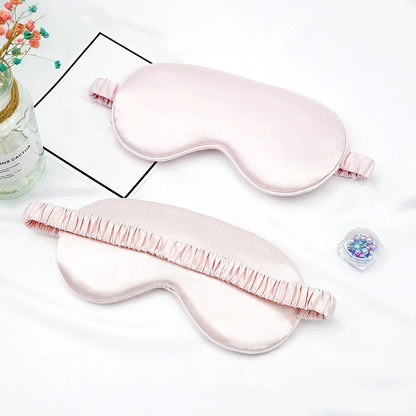 Silk Sleep Eye Mask for Women | Travel Blindfold with Light Blocking