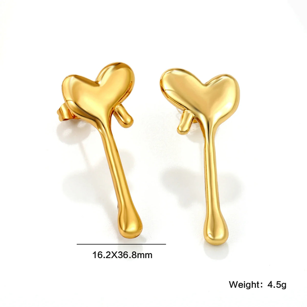 LUXUKISSKIDS Fairy Flower Earrings Stud | Gold-Plated Stainless Steel Piercing Jewelry for Women