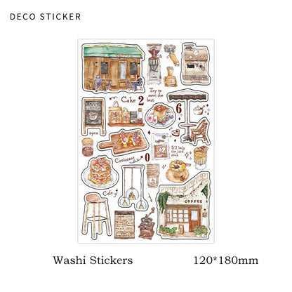 DIY Washi Paper Sticker Pack | Creative Scrapbook Decorative Stickers
