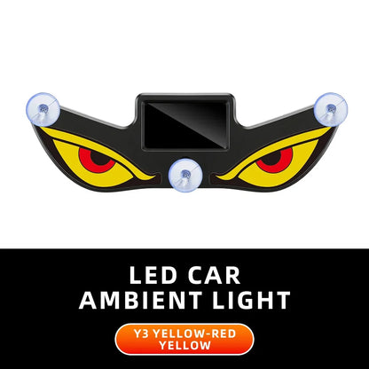 Solar Devil’s Eye Car Window Light | USB-C Rechargeable Flashing Warning Lamp