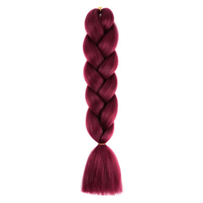 Synthetic 24Inch Jumbo Braids Extensions | Long Yaki Straight Braiding Hair Afro Ombre Color Hair for Women