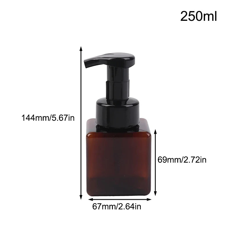 Portable Foam Soap Dispenser | Manual Press Pump Bottle for Bathroom and Travel