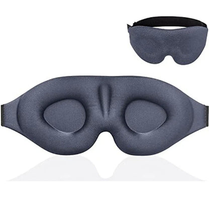 3D Sleep Mask for Light Blocking | Contoured Eye Cover with Soft Padding