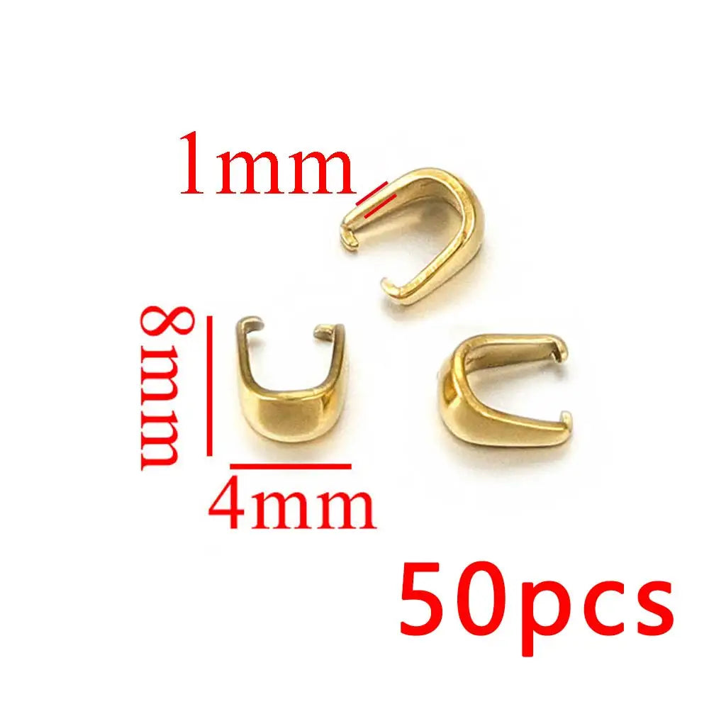 Gold Plated Melon Clasps | Stainless Steel Jewelry Connectors
