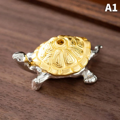 Dragon Turtle Incense Holder | Brass Alloy Incense Burner with Snail Sculpture