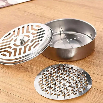Mosquito Coil Holder with Cover | Portable Insect Repellent Rack for Home and Camping