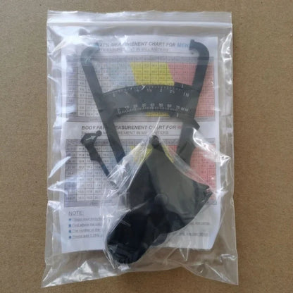 Body fat Caliper and Waist Tape Set | Portable Fitness Measuring Tool