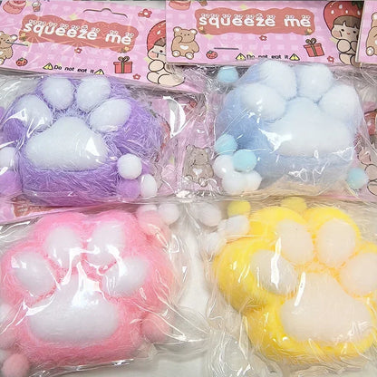 Squeeze Cat Paw Toy | Cute Stress Relief Squishy Toy for Kids and Adults
