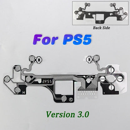 1Pc Button Ribbon Circuit Board for PS3 PS4 Pro PS5 Controller | Conductive Film Keypad Flex Cable Replacement