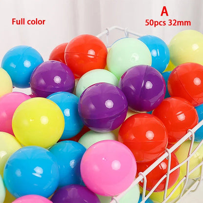 50pc Mini Clear Plastic Capsules | Gashapon Surprise Balls for Vending Machines & DIY Crafts