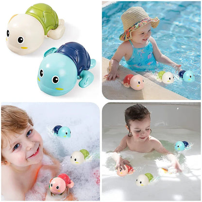 Baby Bath Toys Bathing Cute Swimming Turtle Whale Pool Beach Classic Chain Clockwork Water Toy For Kids Water Playing Toys