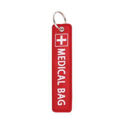 Warning Quotes Embroidery Key Fob | Motorcycle Car Keychain Gift
