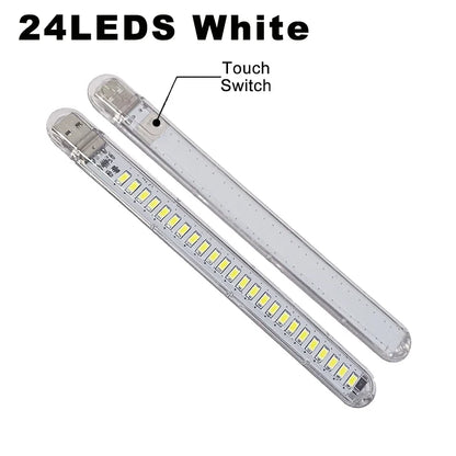 Portable USB LED Book Light | Touch Switch Reading Lamp