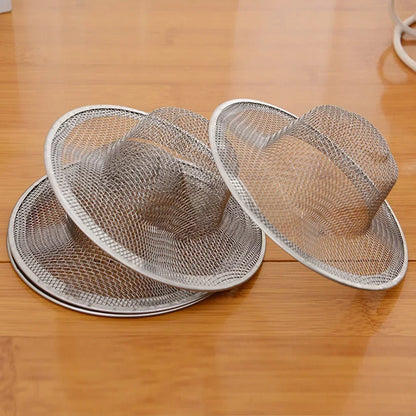 Stainless Steel Sink Strainer | Kitchen Mesh Drain Filter with Hair Catcher