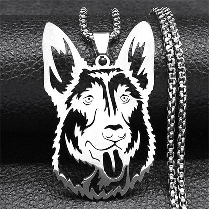 French Bulldog Pendant Necklace | Stainless Steel Dog Jewelry for Women Men