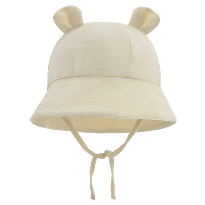 Muslin Baby Sun Hat for Newborn | Cotton Bucket Hat for Infant Summer