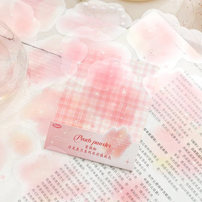 Yoofun 20pcs Watercolor Landscape Stickers | PET Collage for DIY Journal