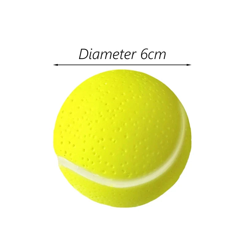 Squeaky Pet Dog Ball Toy for Small Dogs | Interactive Rubber Chew Toy