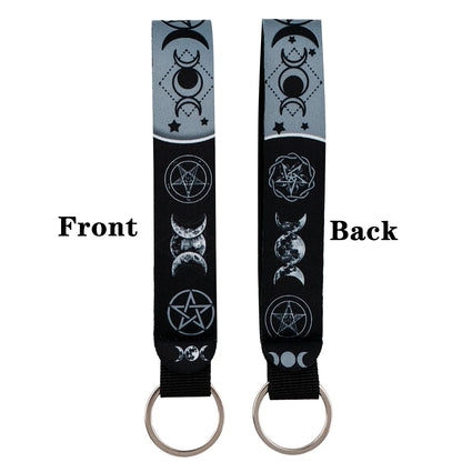 Cartoon Animal Keychain with Wrist Strap | Anti-Lost Lanyard for Keys