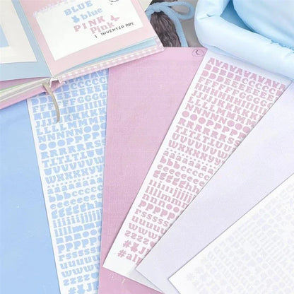 3pcs/set Korean Letter Scrapbook Sticker Set | DIY Decor for Kpop Photocard and Journaling