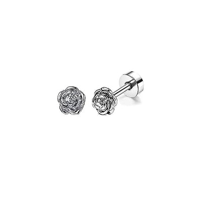 Stainless Steel Crystal Stud Earrings Set | Star Heart Butterfly Cartilage Tragus Helix Piercing Jewelry