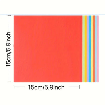 10 Color Cardstock Paper Pack | 100 Sheets for Origami, Crafts and Sewing