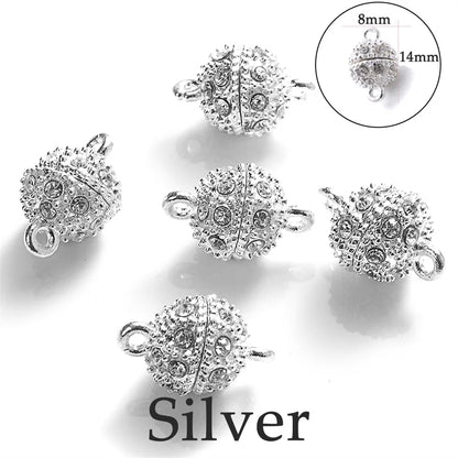 Heart Round Magnetic Clasps Set | DIY Jewelry Connector Charms