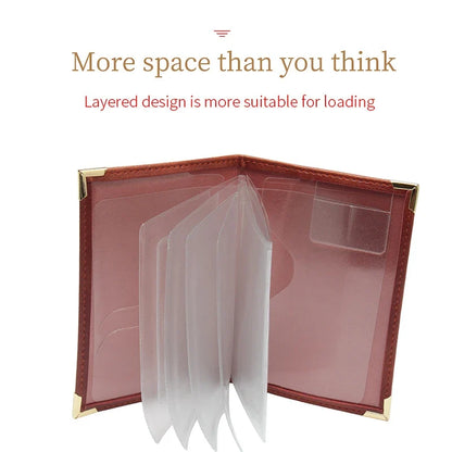 Vintage PU Leather Passport Holder Wallet | Unisex Travel Document Organizer