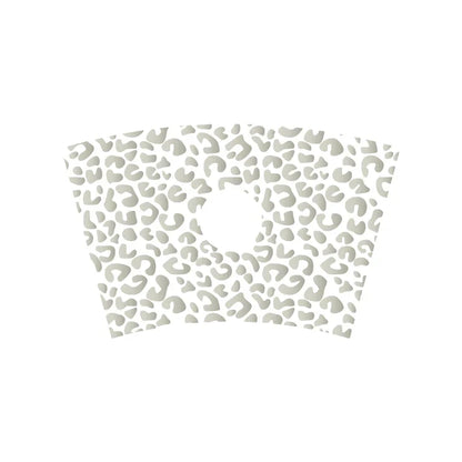 Leopard Pattern Full Wrap Vinyl Sticker for 24 oz Cold Cup | Cheetah Coffee Cup Decal